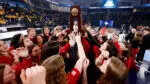 North Central College with third place trophy and NCAA Women's Wrestling National Championships