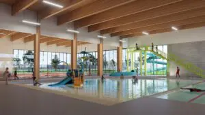 Rendering of indoor pool at proposed Naperville Park District activity center