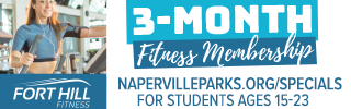 Naperville Park District. 3 month Fitness membership starting at $100
