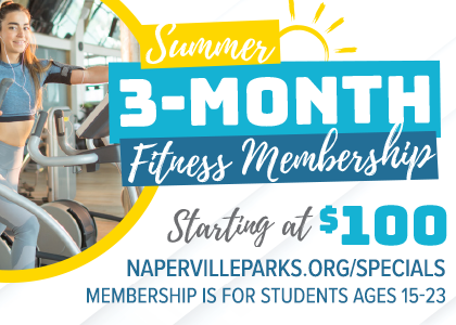 Naperville Park District. 3 month Fitness membership starting at $100