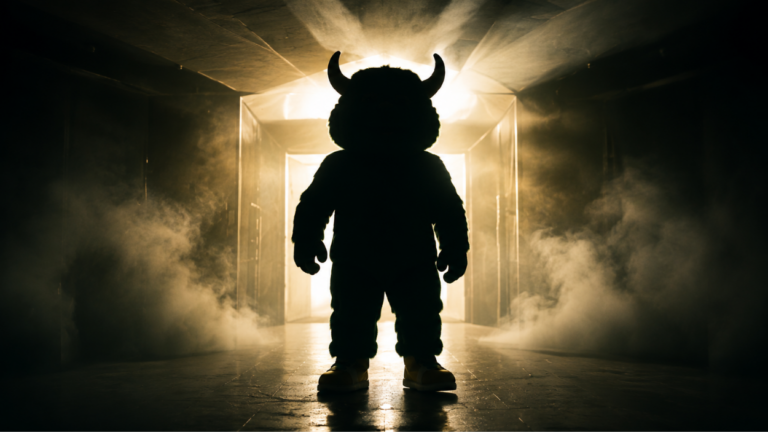 Silhouette of Waubonsie Valley High School's new mascot, Ovee
