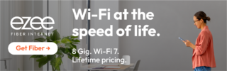 ezee fiber internet. WI-Fi at the speed of life.