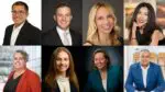 A photo of the eight people taking part in the Dancing with the Celebrities competition in Naperville.