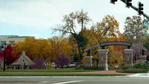 North Central College Riverwalk Park gateway rendering