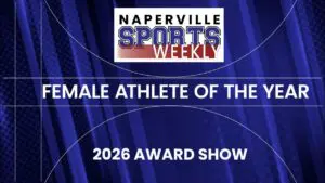 Graphic displaying the Female Athlete of the Year text.