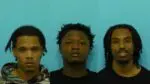 Three men arrested for an alleged armed robbery incident in Naperville are seen in their mugshots.