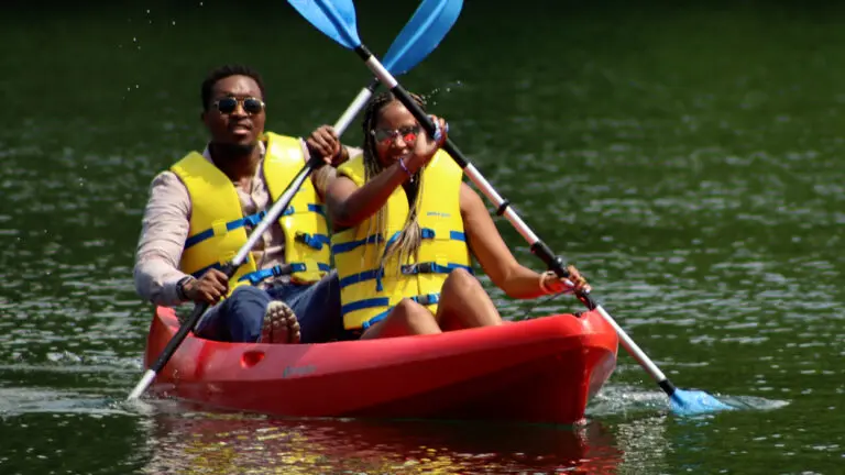 A couple in canoe