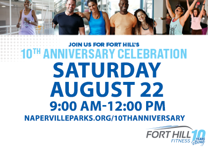 10th Anniversary Celebration of Fort Hill Fitness. Saturday August 22.