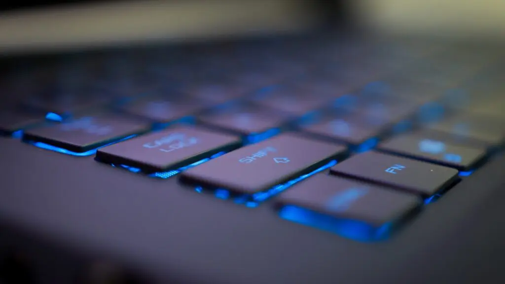 Close up of computer keyboard