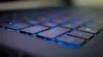 Close up of computer keyboard