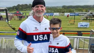 Henry Mihajlovic and the Team USA OCR coach