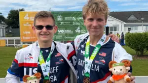 Jeremy Lauff and Anthony Battaglia with their medals