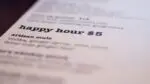 happy hour $5 on menu