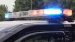 police lights on squad car