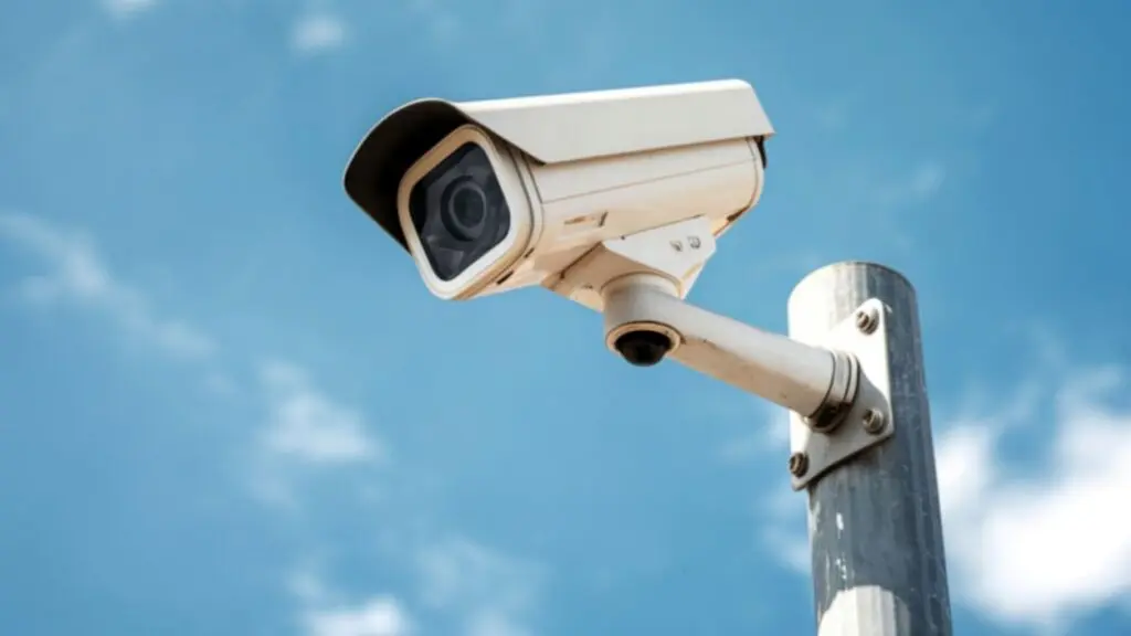 Close up security camera