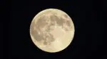 Full moon in night sky