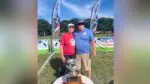 Tom and Chris Wehrli pose for a picture at the Ashley Whippet Invitational in Naperville