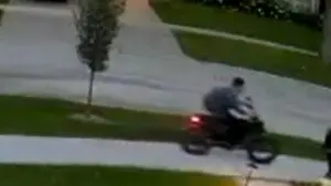 Suspect on e motorbike