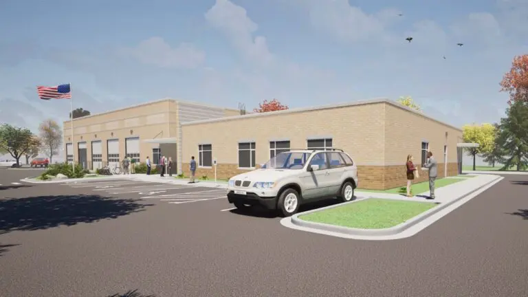 Rendering of new transportation center