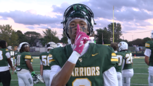 Waubonsie player poses for the camera.
