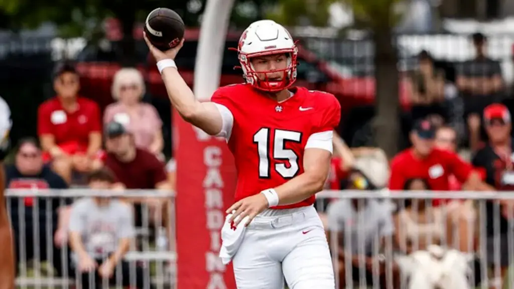 Top-ranked North Central football welcomes No. 2 Bethel for season opener. Garrett Wilson throws a pass.