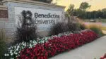 Close up of Benedictine University sign