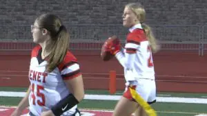 Benet flag football runs past Naperville Central behind big second half