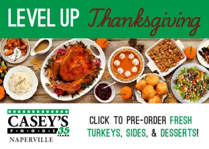 Casey's Foods. Click to pre-order fresh turkey's sides and desserts.