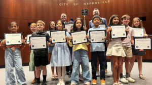Students recognized for 2026-2027 Crime Prevention Calendar.