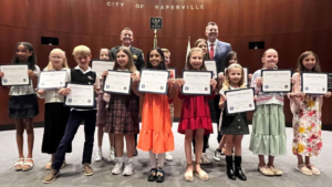 Students recognized for 2026-2027 Crime Prevention Calendar.