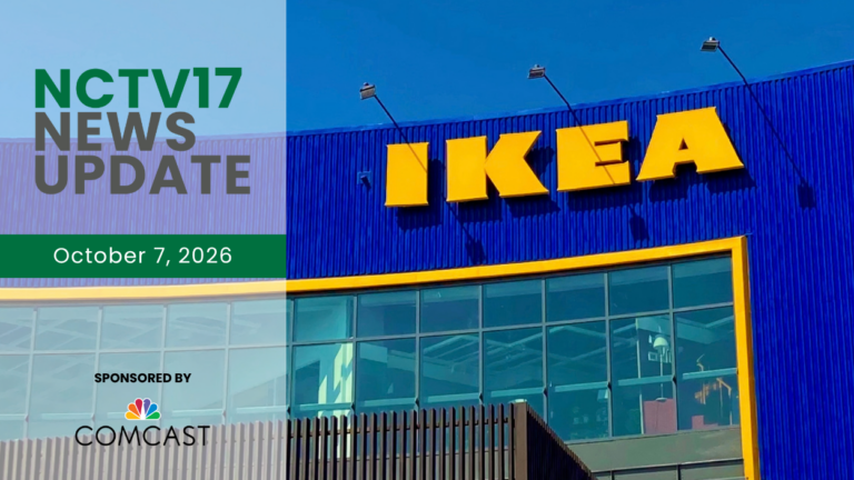 NCTV17 News Update slate for October 7, 2026 with IKEA store in background