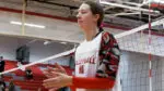 Annabelle Kritzer warming up for regional play