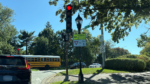 crosswalk signs at Aurora and Eagle intersection