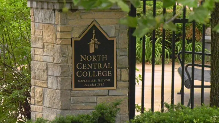 North Central College sign
