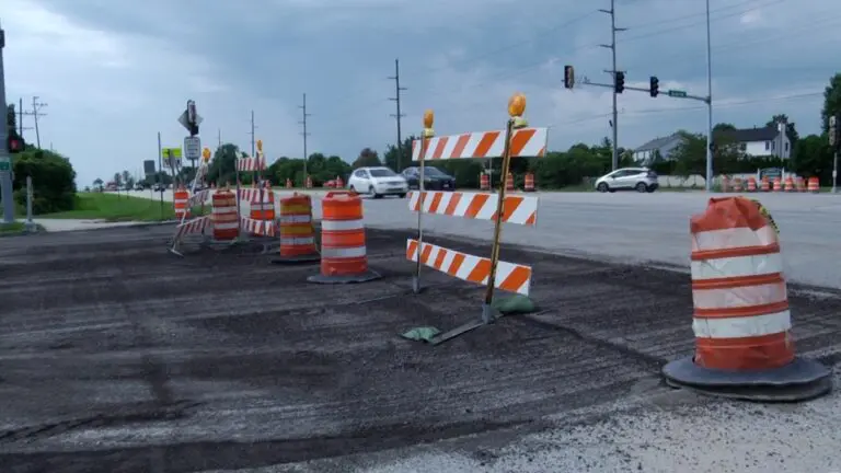 A construction site near Book Road in Naperville