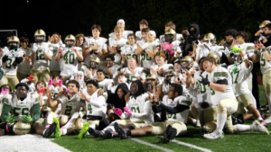 St. Patrick takes a team photo.