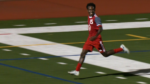 Pierre Mazza smiles following goal.