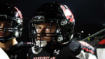 A Barrington football player stares into the distance.