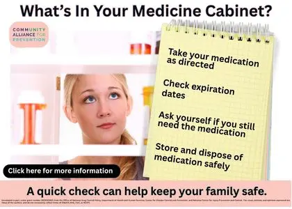 What's in your medicine cabinet? Click here for more information.