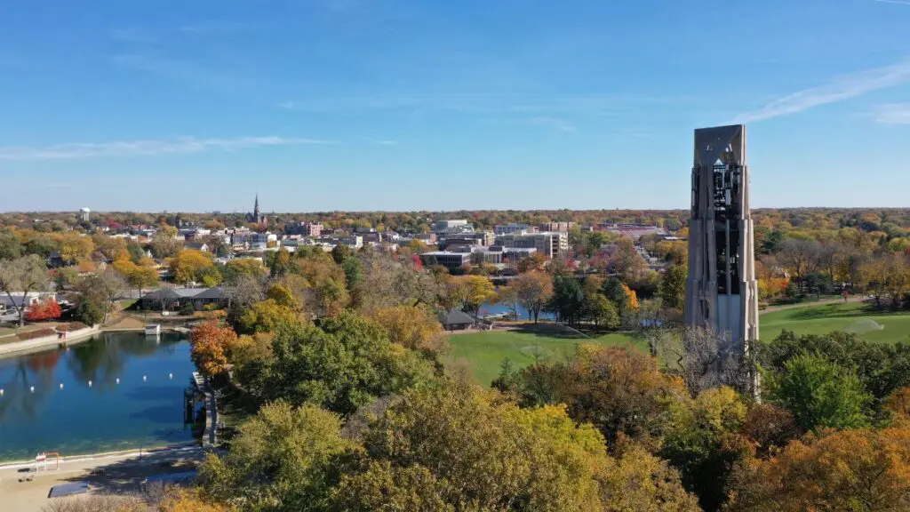 Photo of Naperville from the air