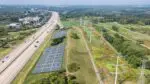 Rendering of the location for The Morton Arboretum's new solar installation.