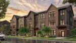 Render of townhomes for proposed Towns at Naper Commons
