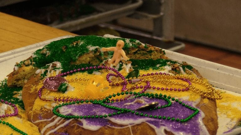 Plastic Baby Jesus Emerges From the King Cake