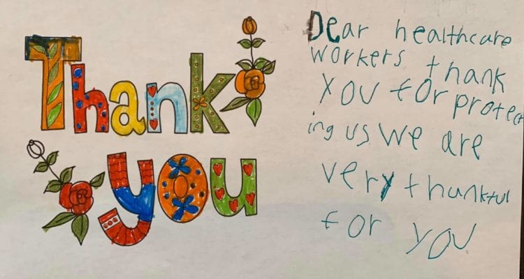 kids thank you note