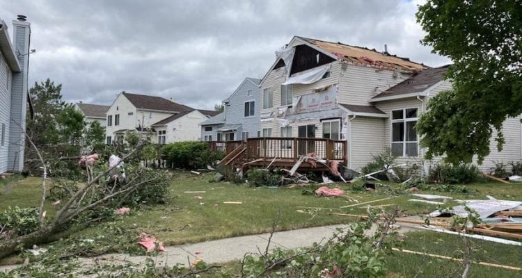 Tornado Damage In Naperville