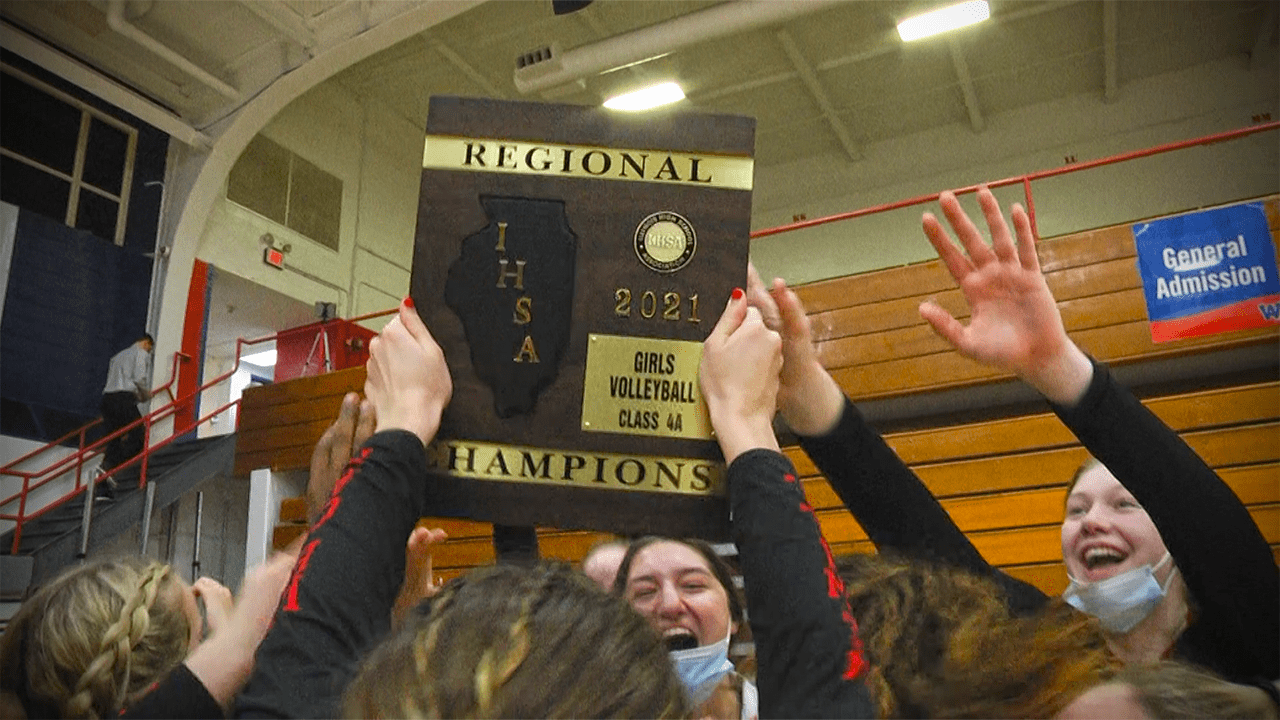 Girls Volleyball 4A Regional Final Plainfield Central vs Benet Academy ...