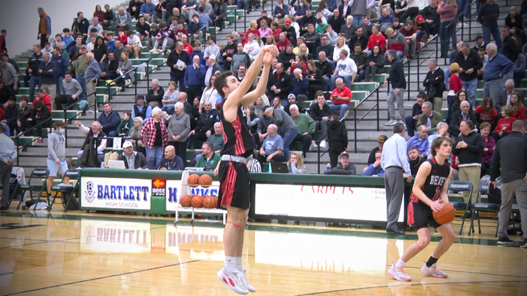 Weston Stephens warming up