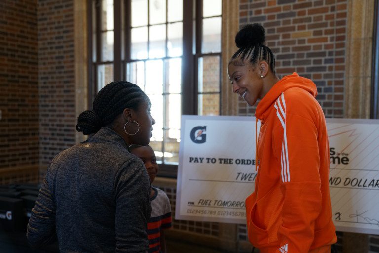 Candace Parker Donates to Girls in the Game