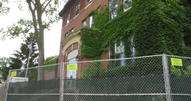 Demolition of Former Kroehler YMCA Begins, But Some Pieces Preserved