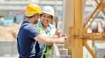 Choosing a Career in the Skilled Trades-Two trades people talk on site